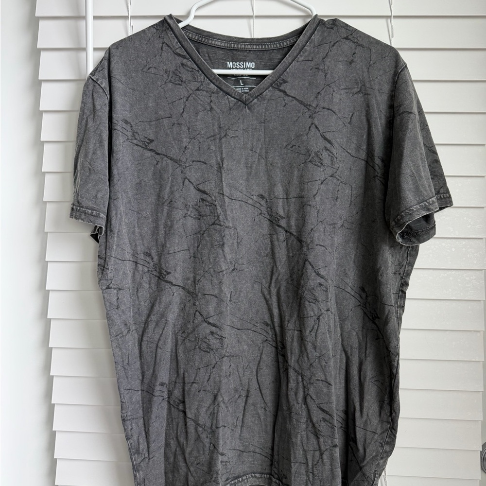 Mossimo Supply Co. Men's Charcoal Marbled V-Neck Tee